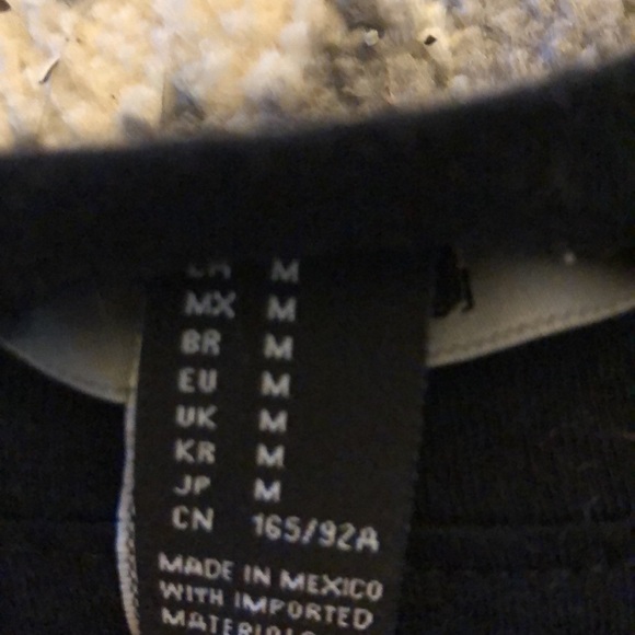 Lost lover baby tee crop top women’s medium forever 21 black - Picture 3 of 3